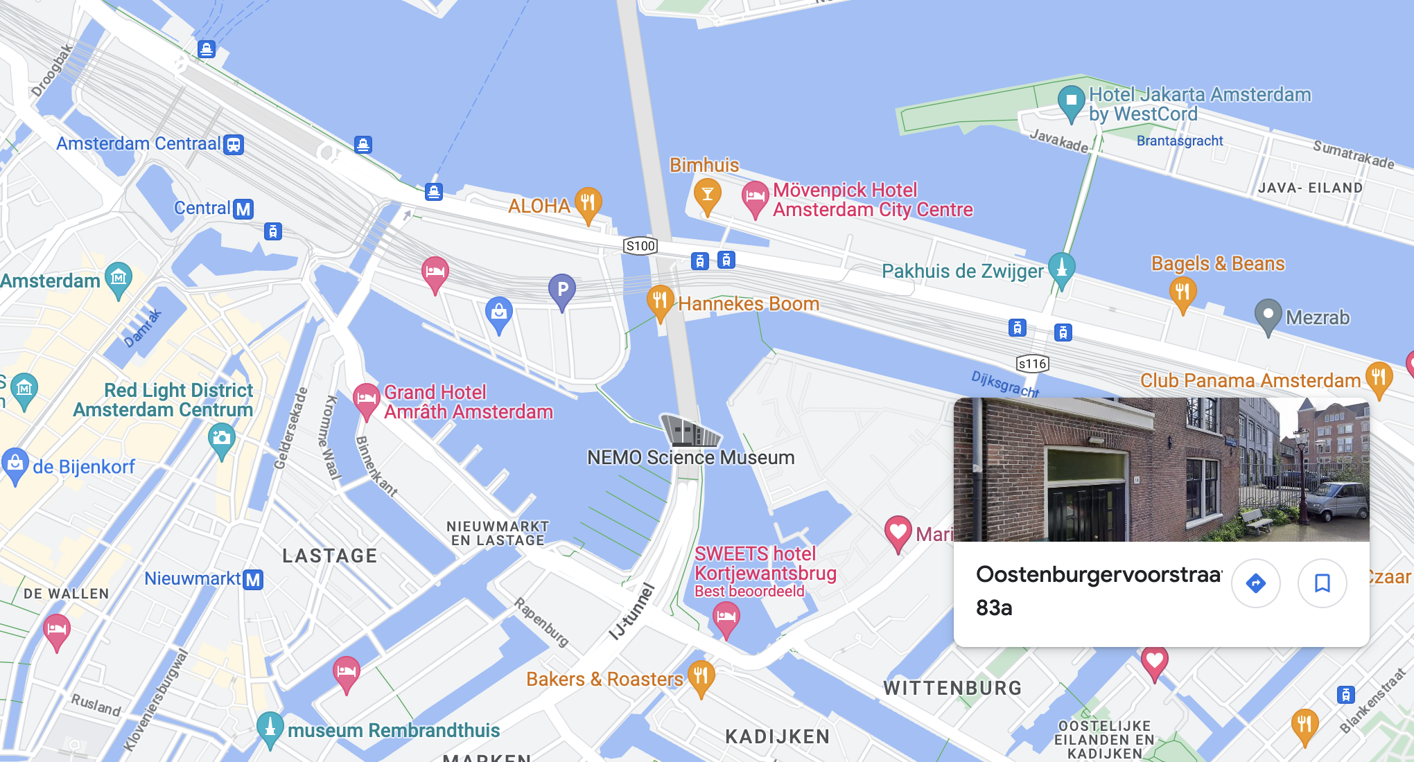 Locatie AG5 HVR op de kaart